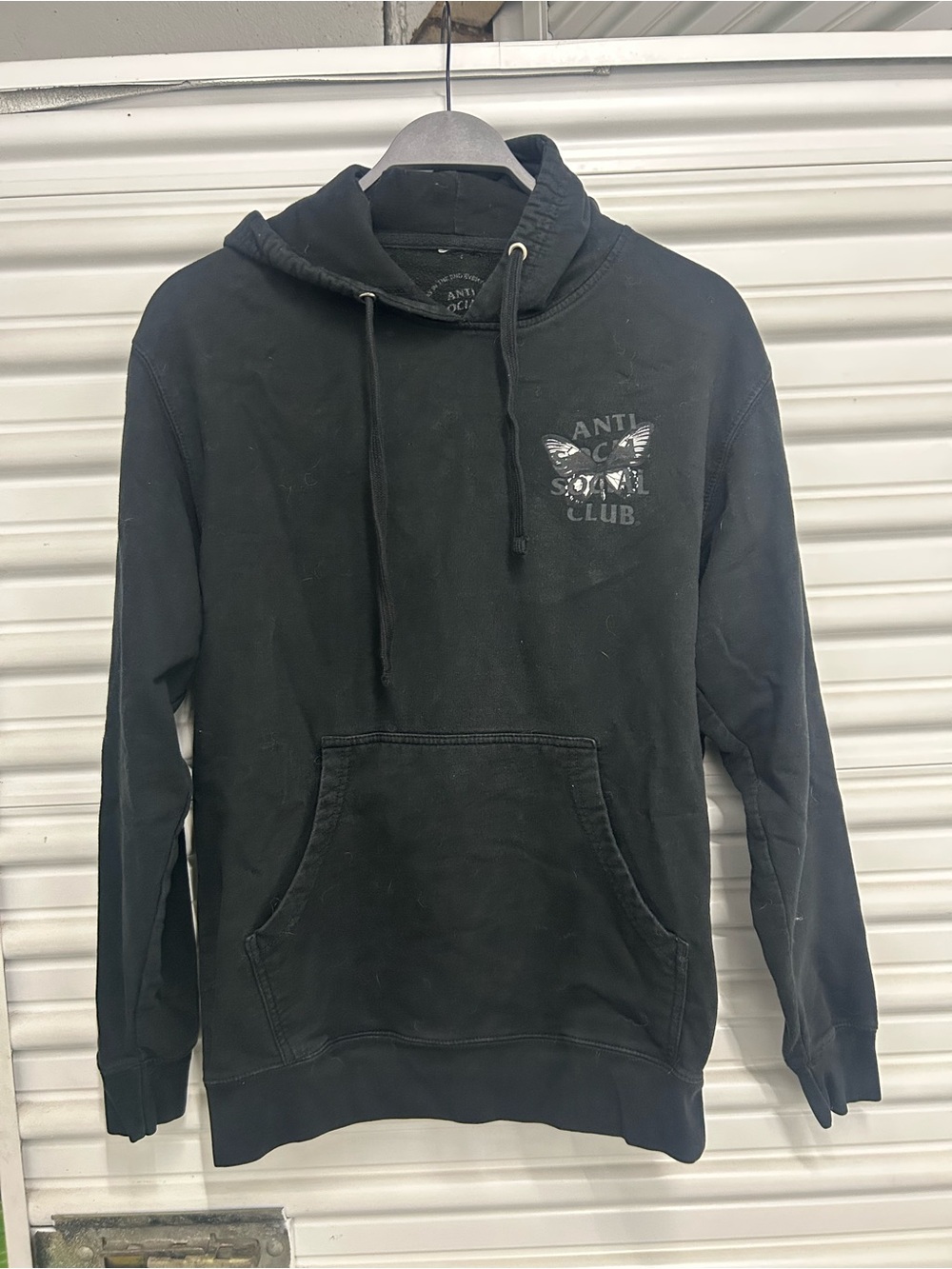 Anti Social Social Club Black Hoodie with Subtle Chest Logo